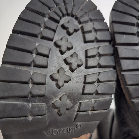 Gravati Black Luxury Italian Pebbled Leather Double Buckle Strap Moto Style Boot - Picture 12 of 16